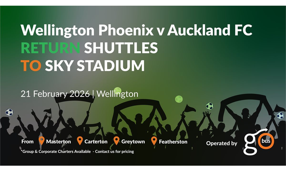 Wellington Phoenix v Auckland FC Return Shuttle | Saturday 21 February