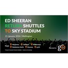 Ed Sheeran Wellington Concert Return Shuttle | Wednesday 21 January